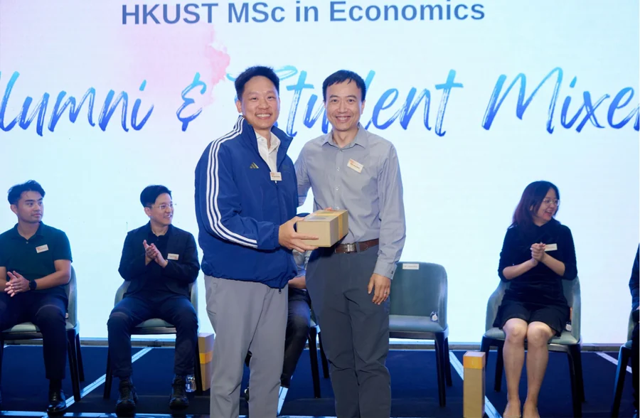 Jackson Wong on the 'From Economics to Impact' panel at the HKUST MSc in Economics Alumni & Student Mixer, The Ritz-Carlton, Shenzhen.